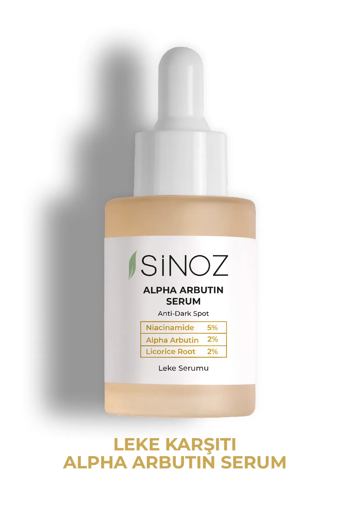 Sinoz Koyu Leke Karşıtı Arbutin Cilt Serumu (Niacinamide 5% + Alpha Arbutin 2%) 30 ML