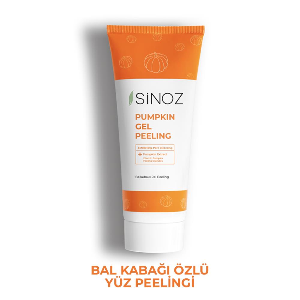 Sinoz Pumpkin Jel - Balkabağı Özlü, Ölü Derilerden Arındıran, Yenileyici Yüz Peelingi 100 Ml