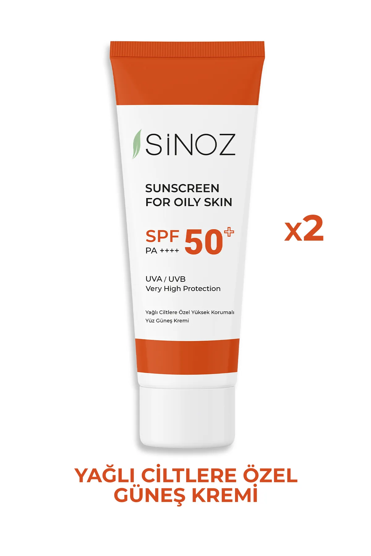 Sinoz Sinoz Spf 50+ Sebum Dengeleyici Aydınlatıcı Yüz Güneş Kremi - Karma Yağlı Ciltler İçin (2 X 50 ML)