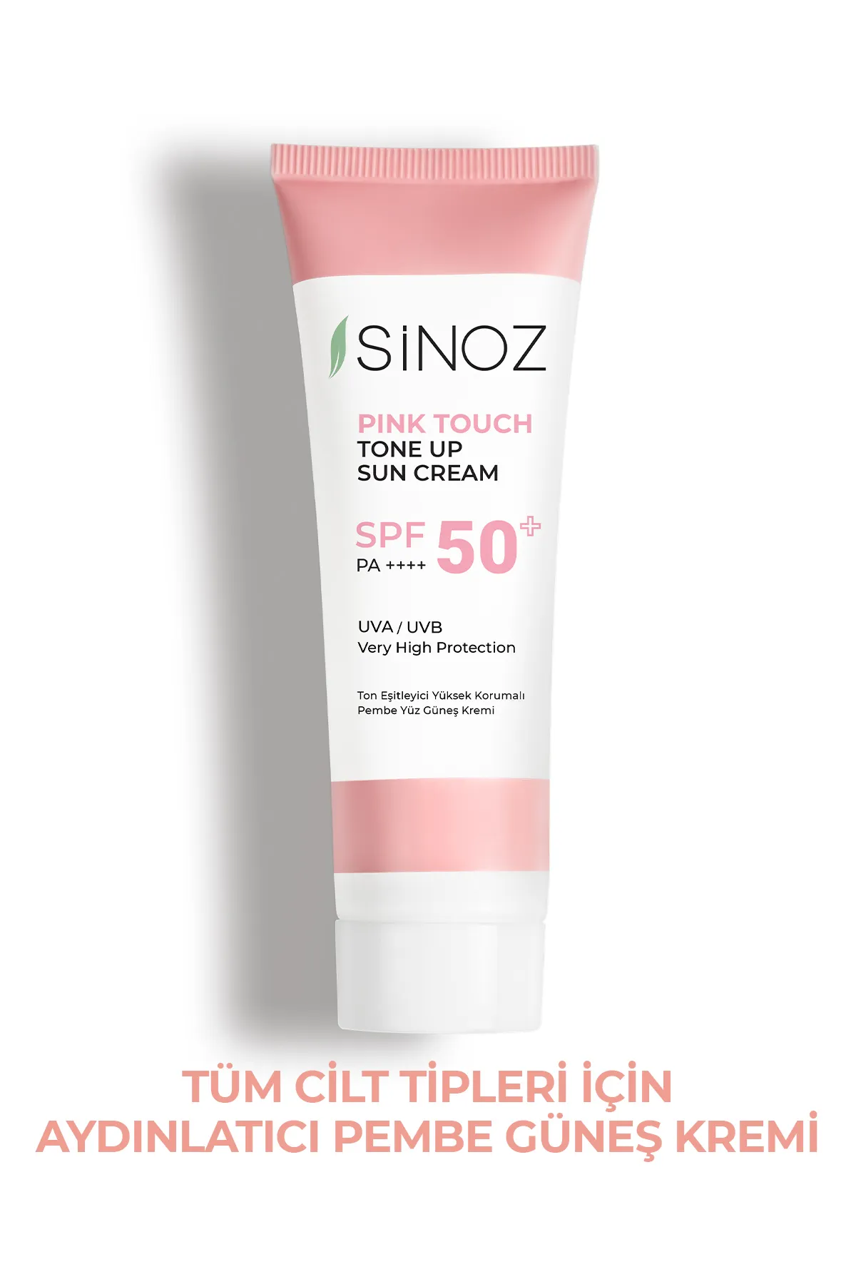 Sinoz Pink Touch SPF50+ Cilt Aydınlatıcı Pembe Yüz Güneş Kremi 50ml-Tüm Ciltler İçin-PA